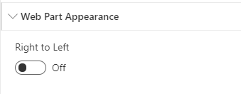 webpartapperence